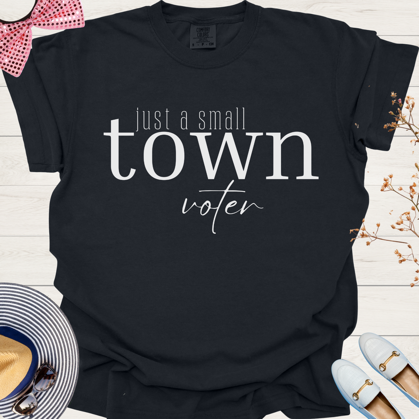 Small Town Voter Tee: Just a Simple Vote T-Shirt