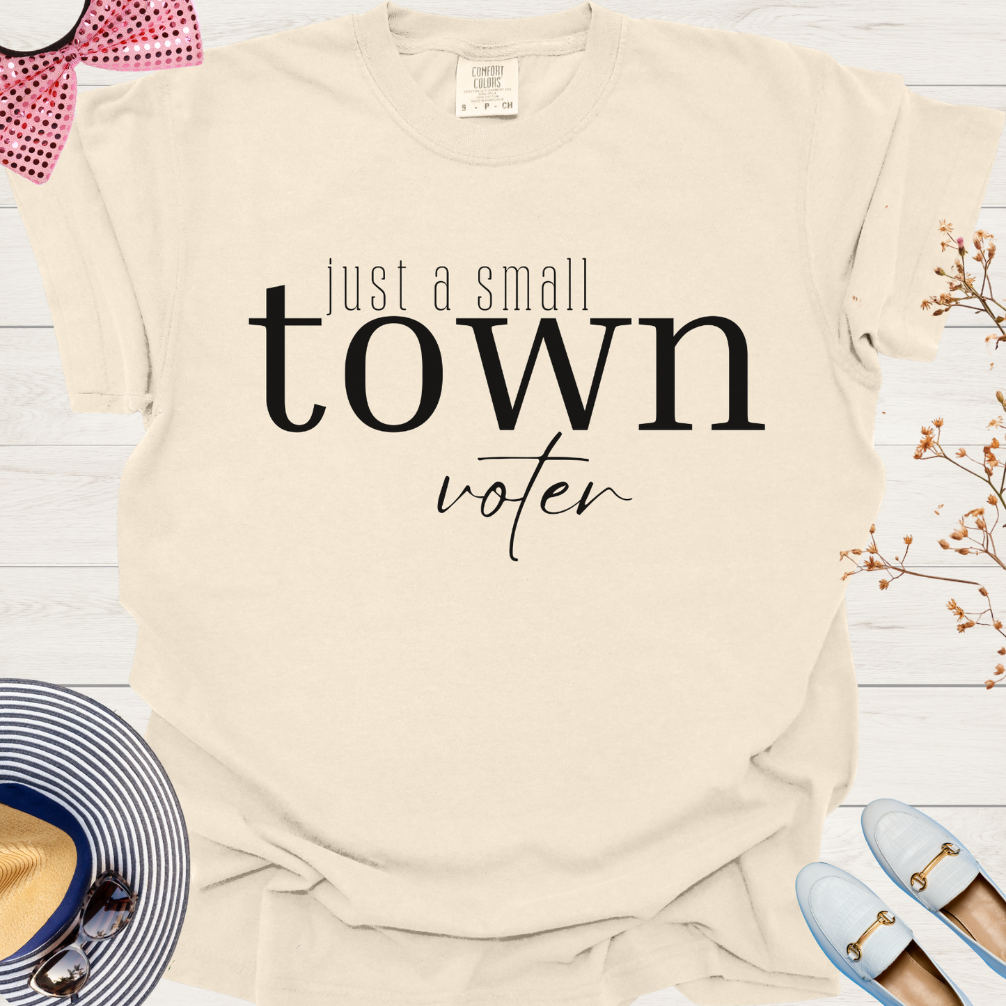 Small Town Voter Tee: Just a Simple Vote T-Shirt