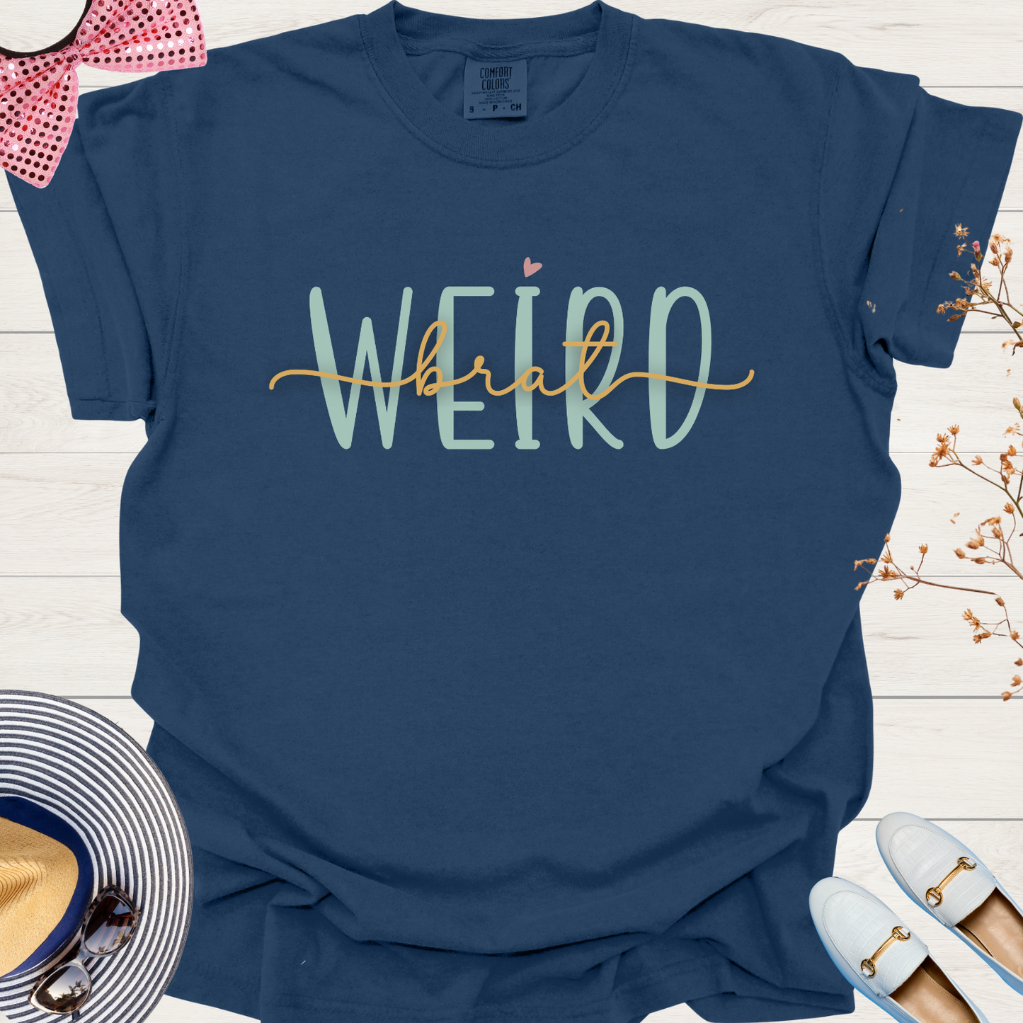 Weird Brat T-Shirt: Kamala's Charm Meets Trump & Vance's Quirkiness